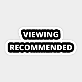 Viewing Recommended Sticker